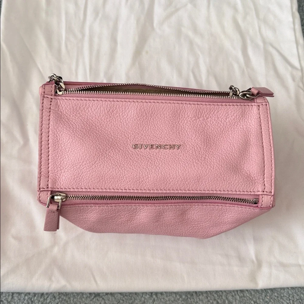 Givenchy Mini Pandora Pink Crossbody Bag with Chain Strap - Picture 10 of 10